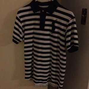 White&Black stripe polo shirt